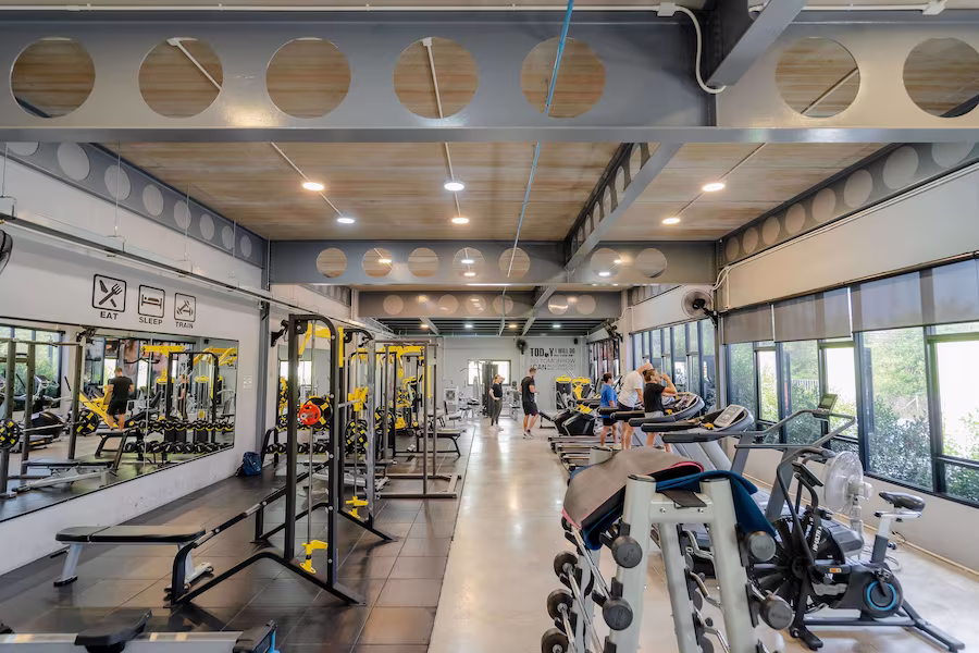 Fully equipped gym at The Diamond rehab Thailand