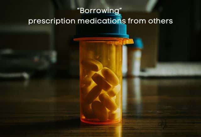 Borrowing-prescription-medications-from-others-sign