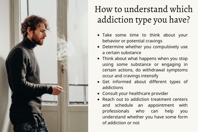 How to understand which addiction type you have? list