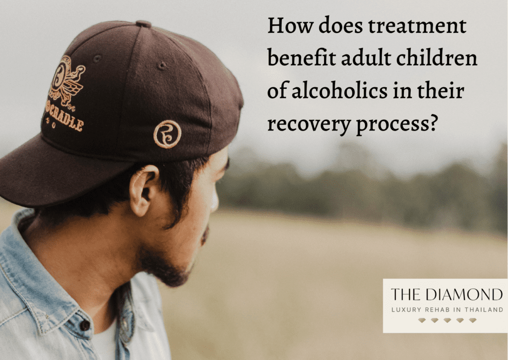 How does treatment benefit adult children of alcoholics in their recovery process