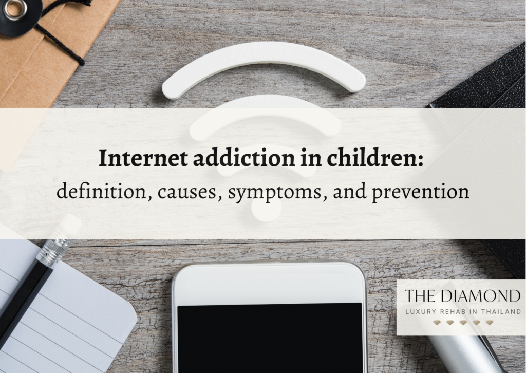 Internet addiction in children can occur at any time