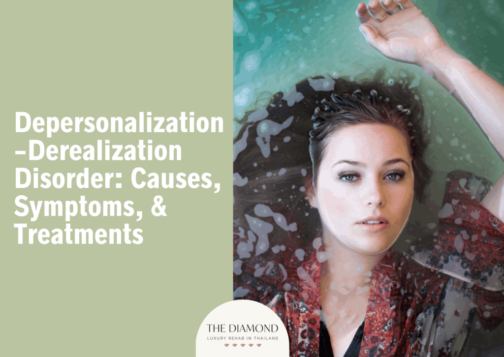 woman in water with Depersonalization-derealization disorder