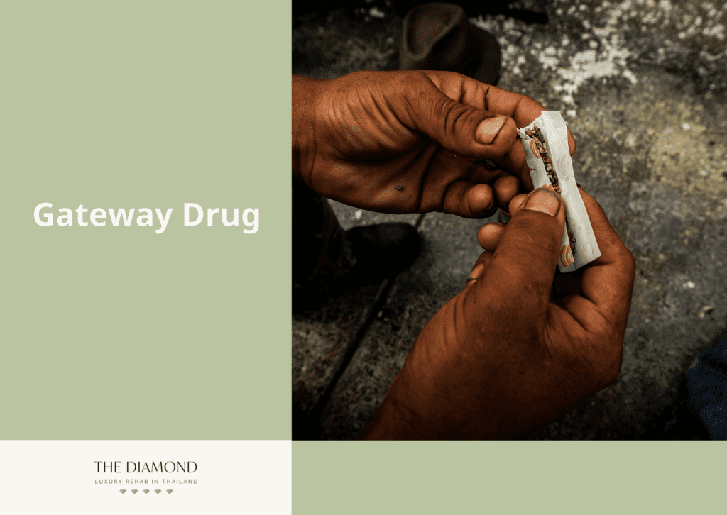 person using gateway drug