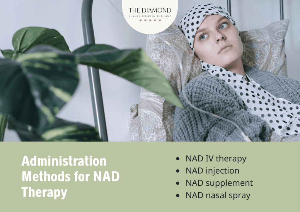woman having NAD therapy