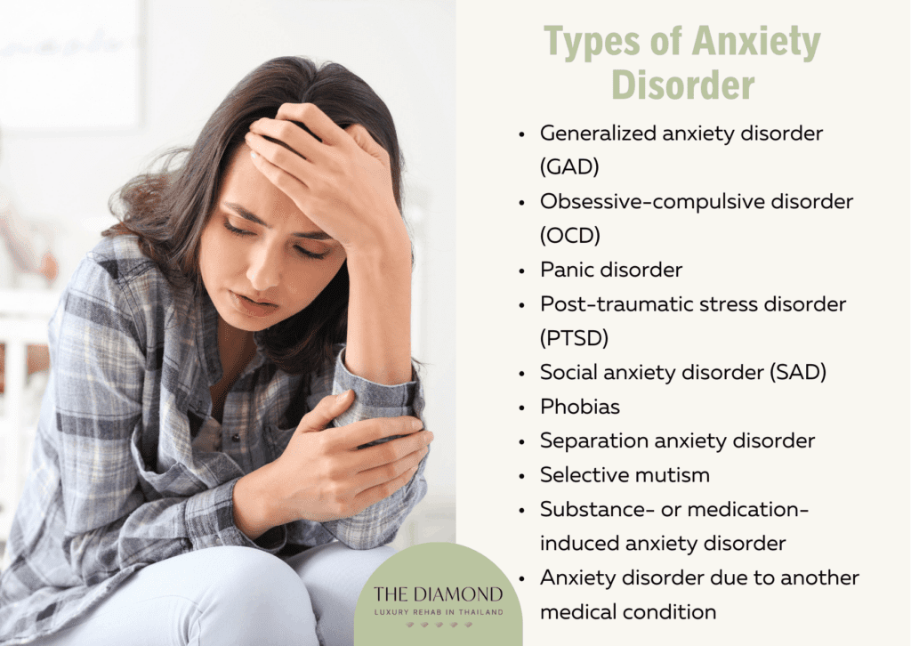 woman having anxiety disorder symptoms