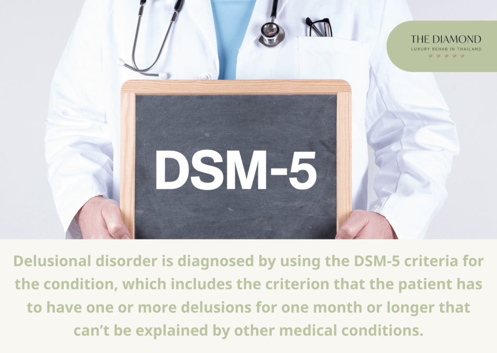 doctor holding a board with DSM-5 