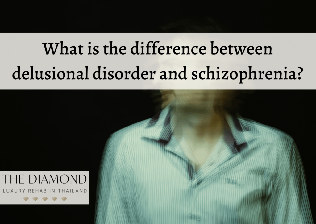 What is the difference between delusional disorder and schizophrenia