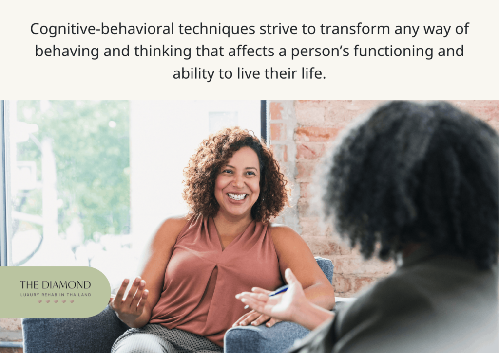 how do cognitive behavioral therapy techniques work