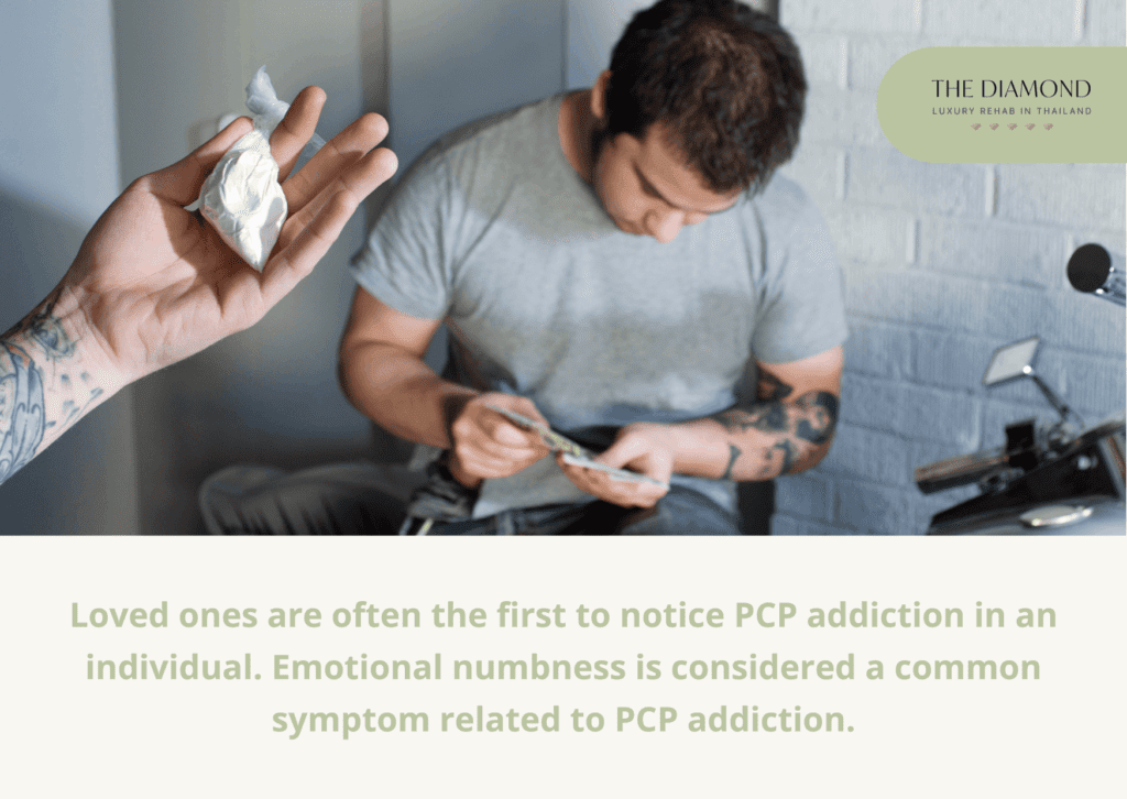 man using PCP drug