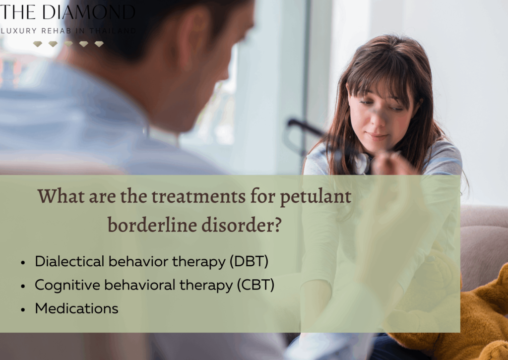 woman having petulant borderline disorder therapy
