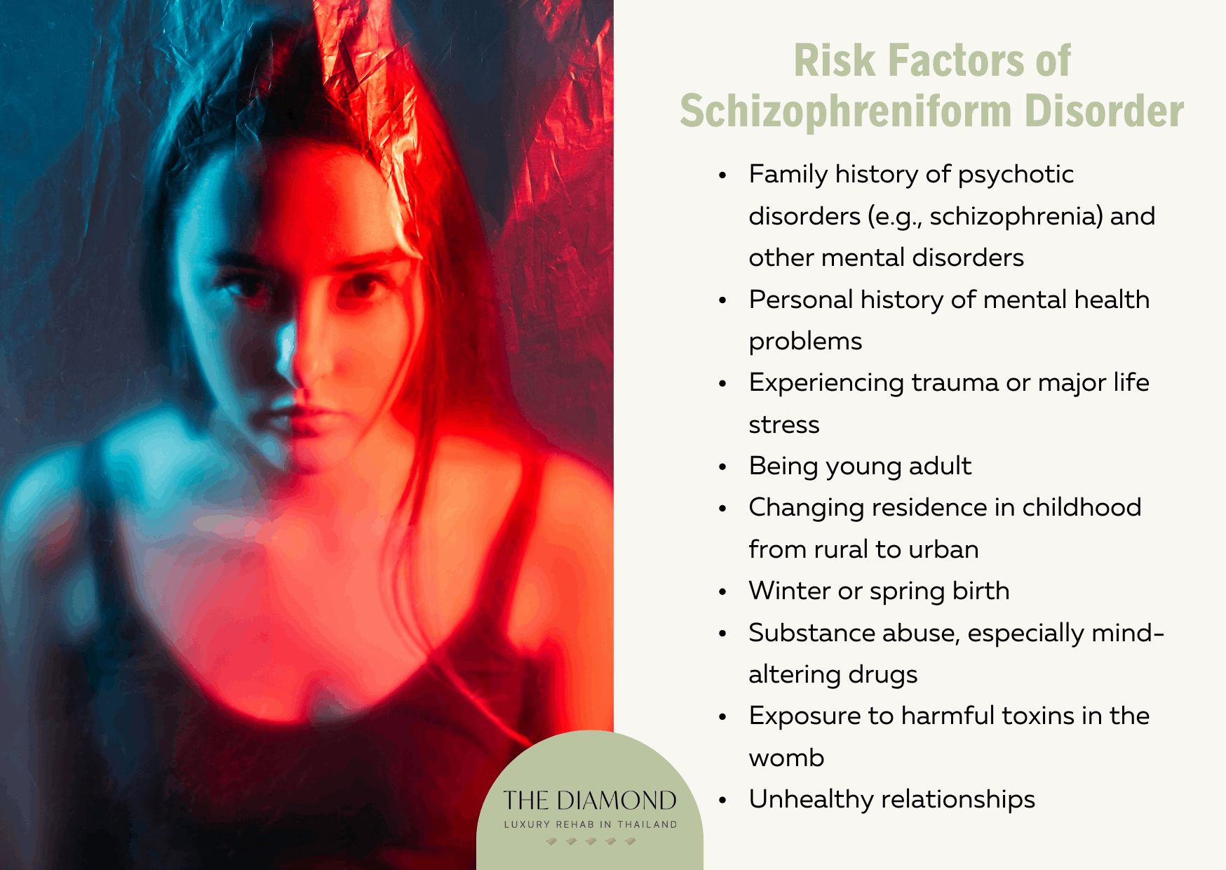 schizophreniform disorder risk factors