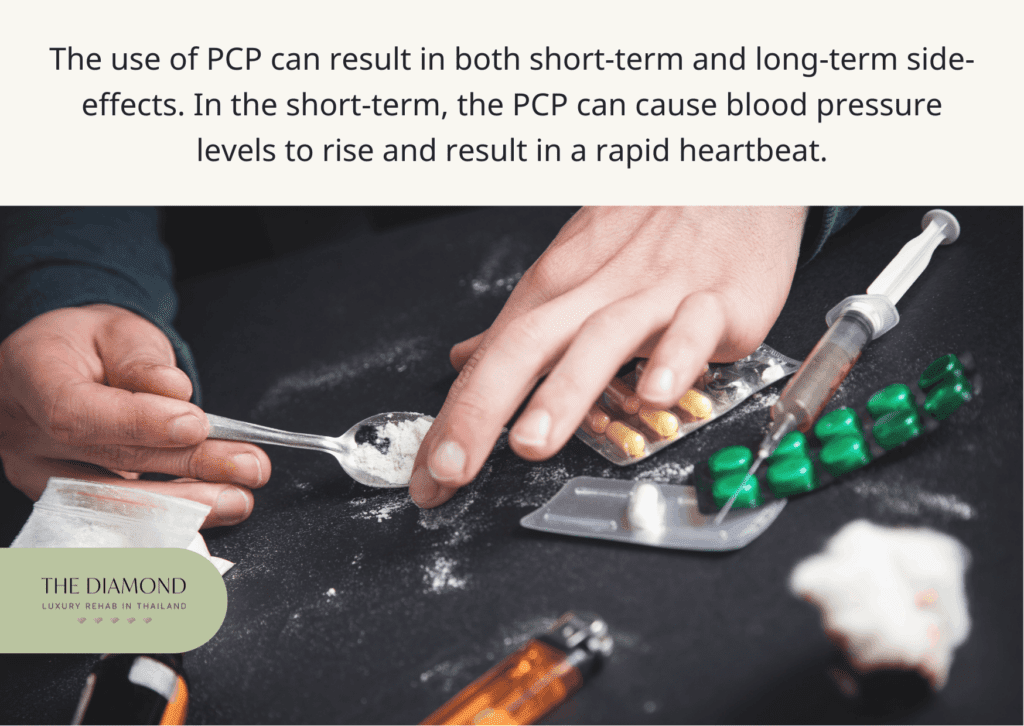 short term and long term side effects of PCP