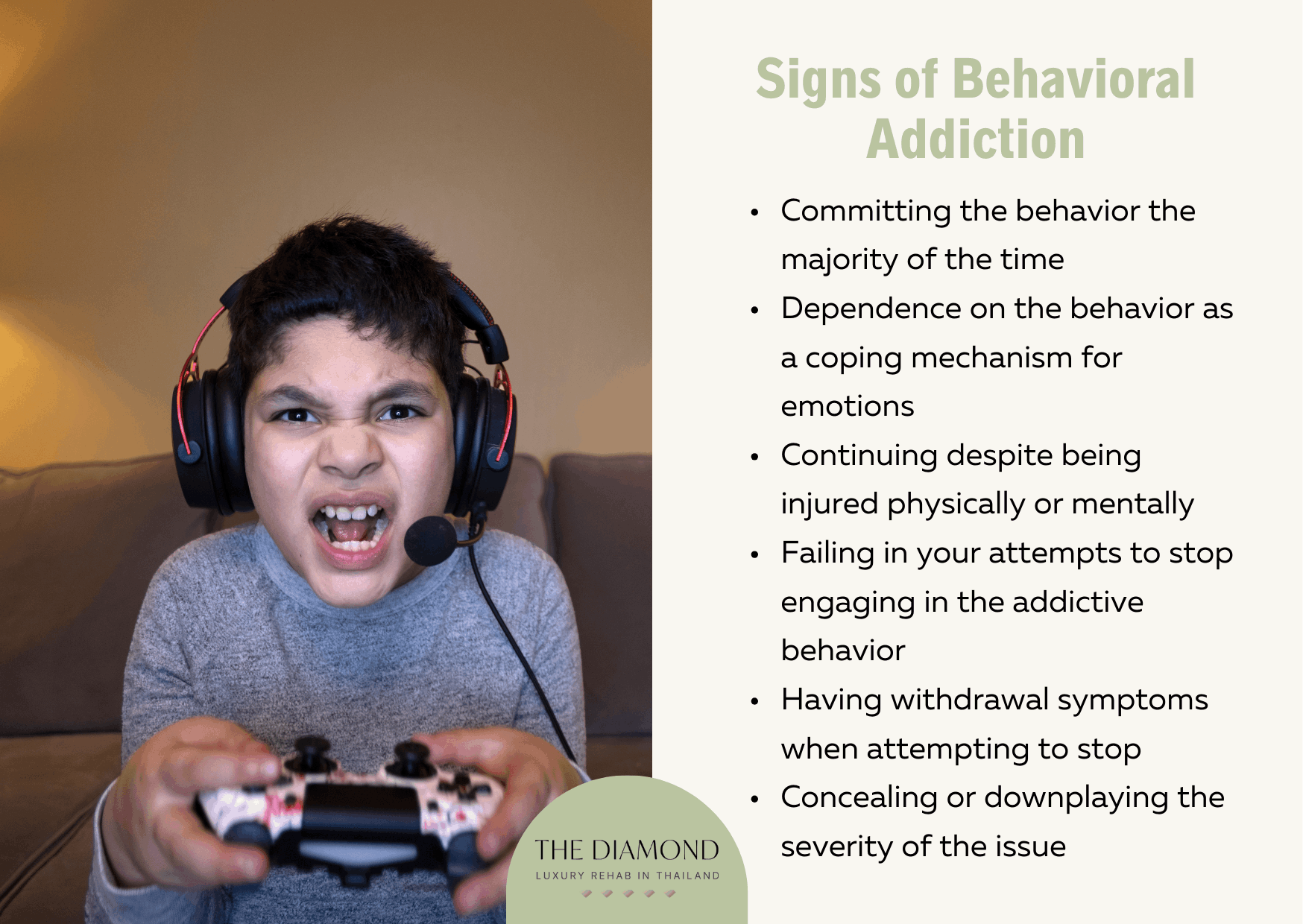 signs of Behavioral addiction
