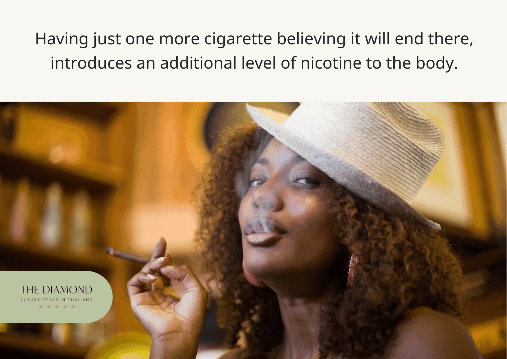 woman smoking cigarette