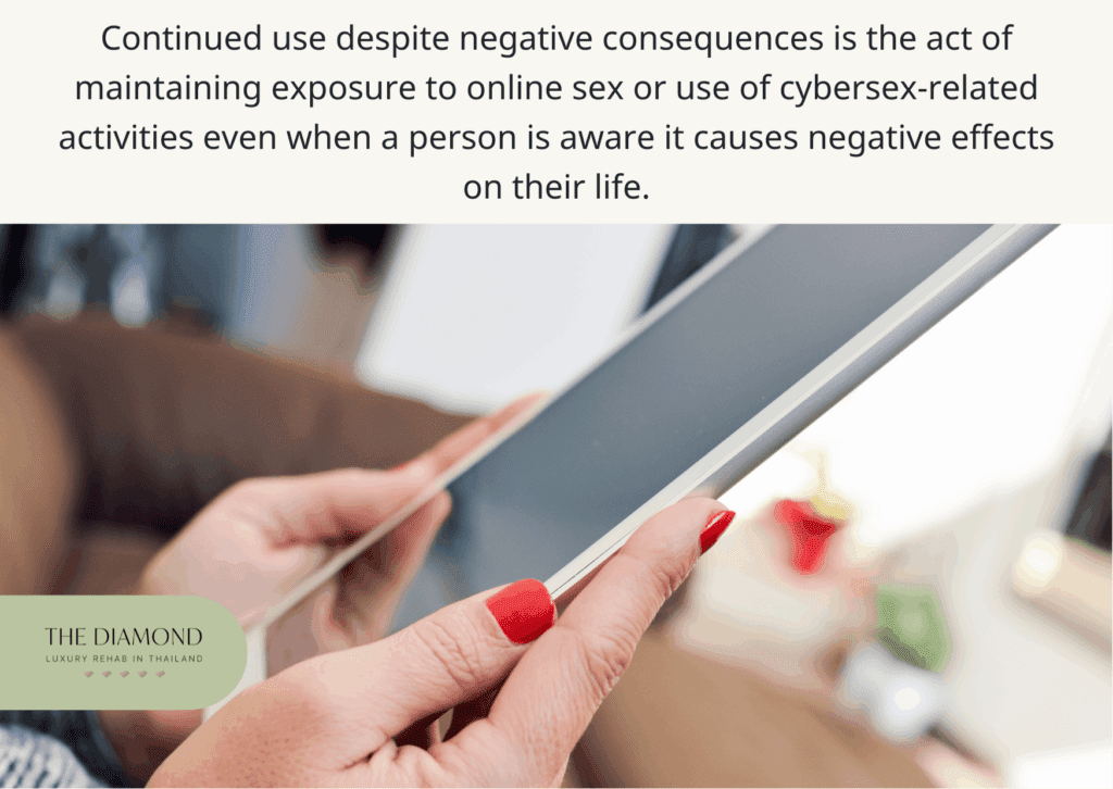 woman watching tablet