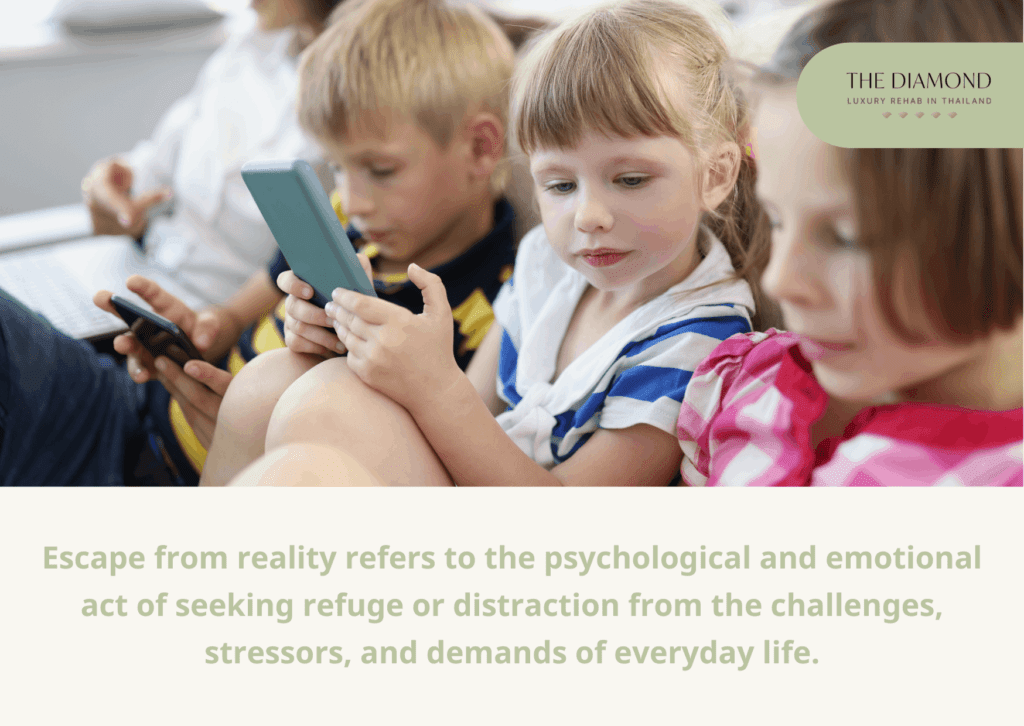 children looking at the phone