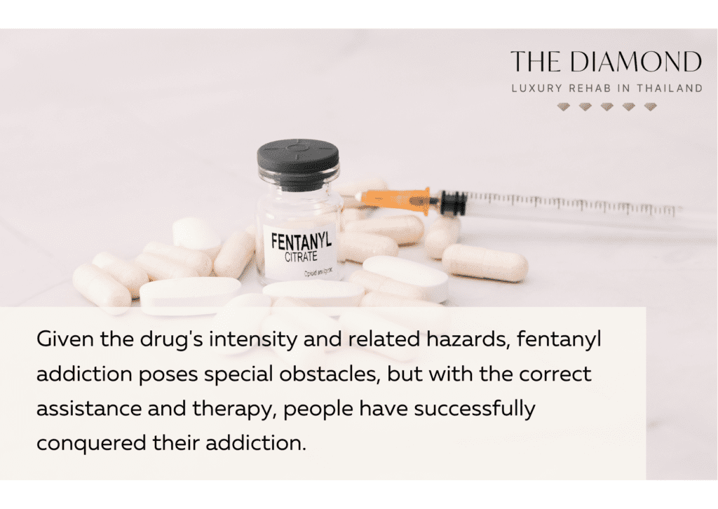 Fentanyl injection bottle and pills