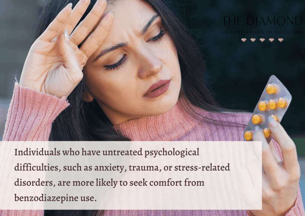 A woman with pill on left hand