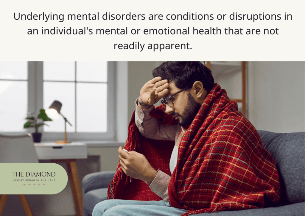 sick man with blanket on his head