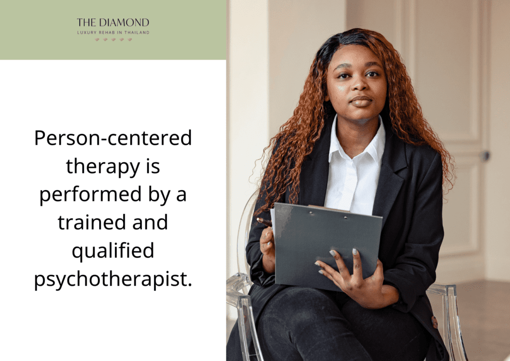A woman psychotherapist