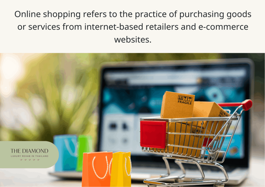 online shopping cart in front of a Macbook