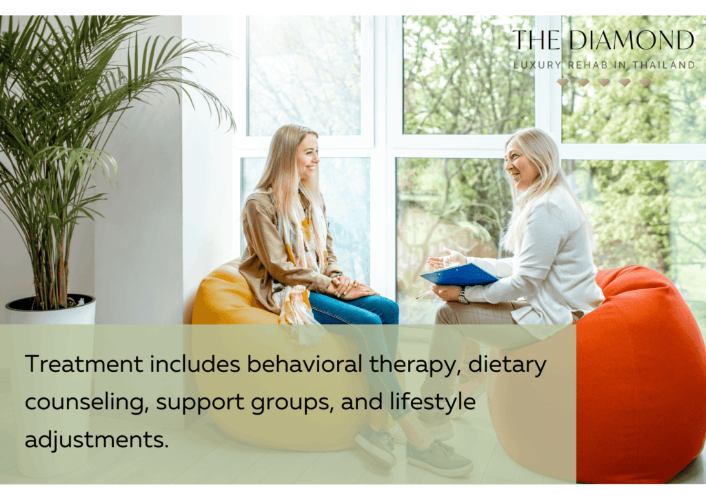 A woman having dietary counseling.