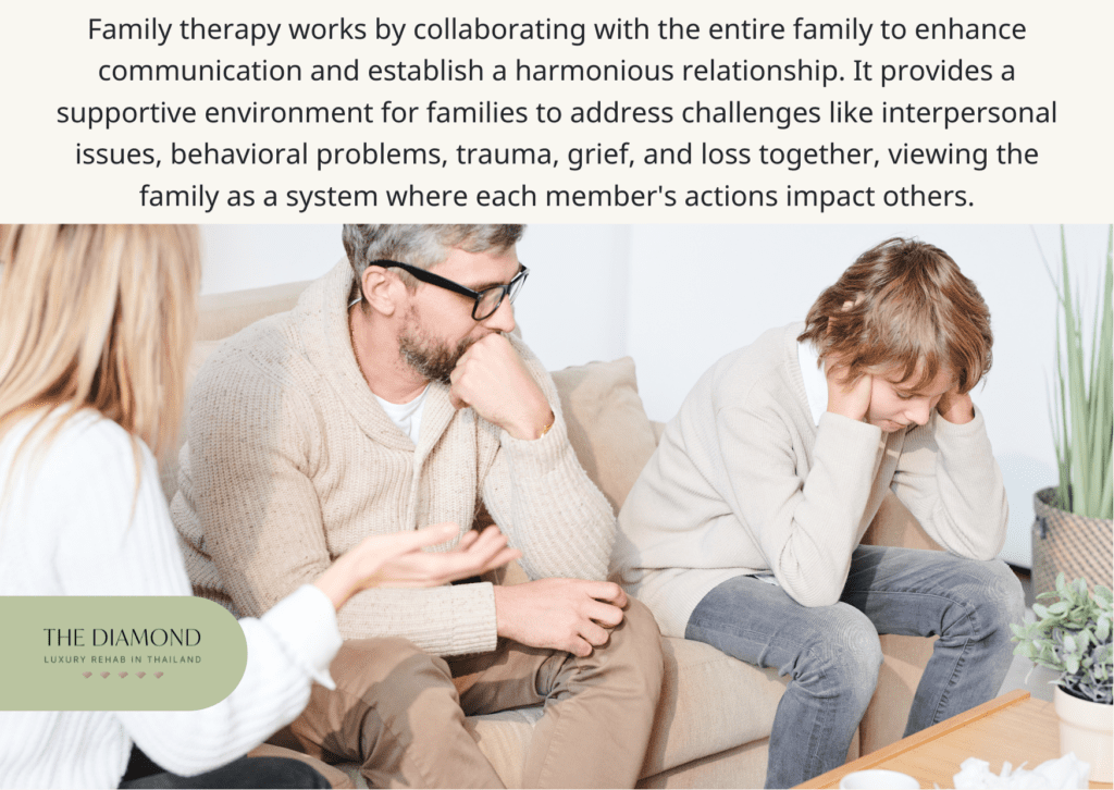 Man, woman and child sitting on a sofa while the child has closed his ears with his hands.