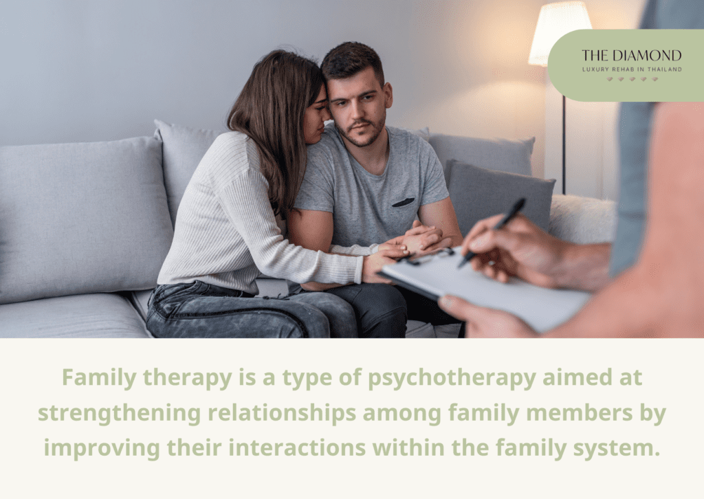 A couple in a family therapy session