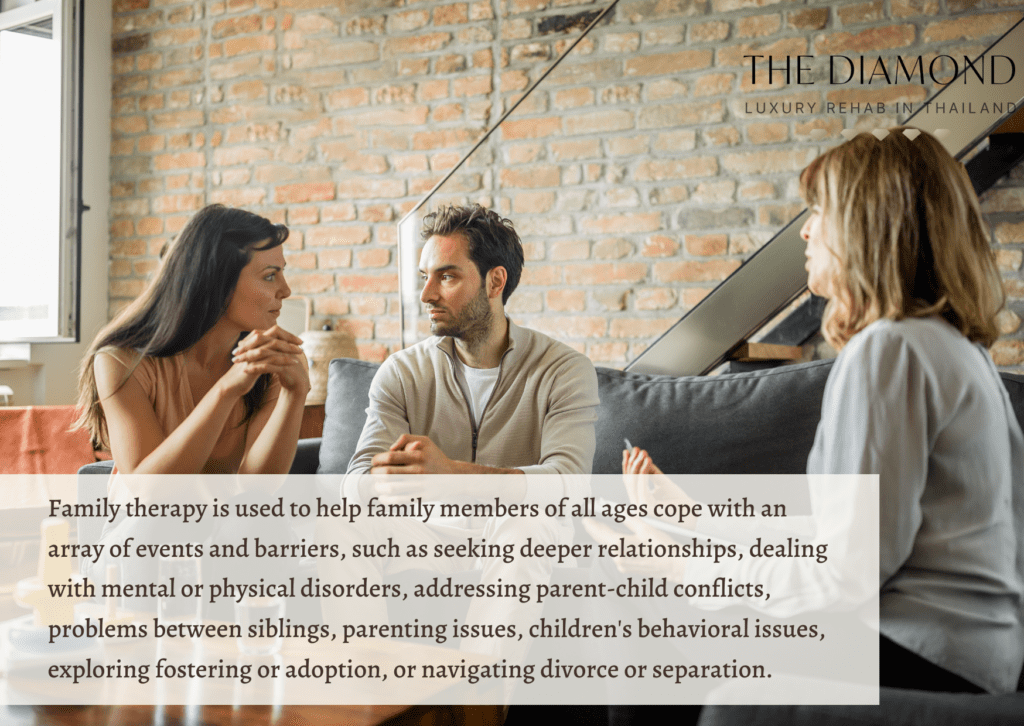 A couple with a family therapist