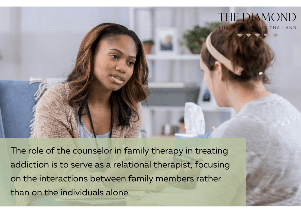 A woman talking to a therapist