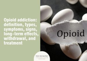 Opioid addiction: definition, types, symptoms, signs, long-term effects, withdrawal, and treatment