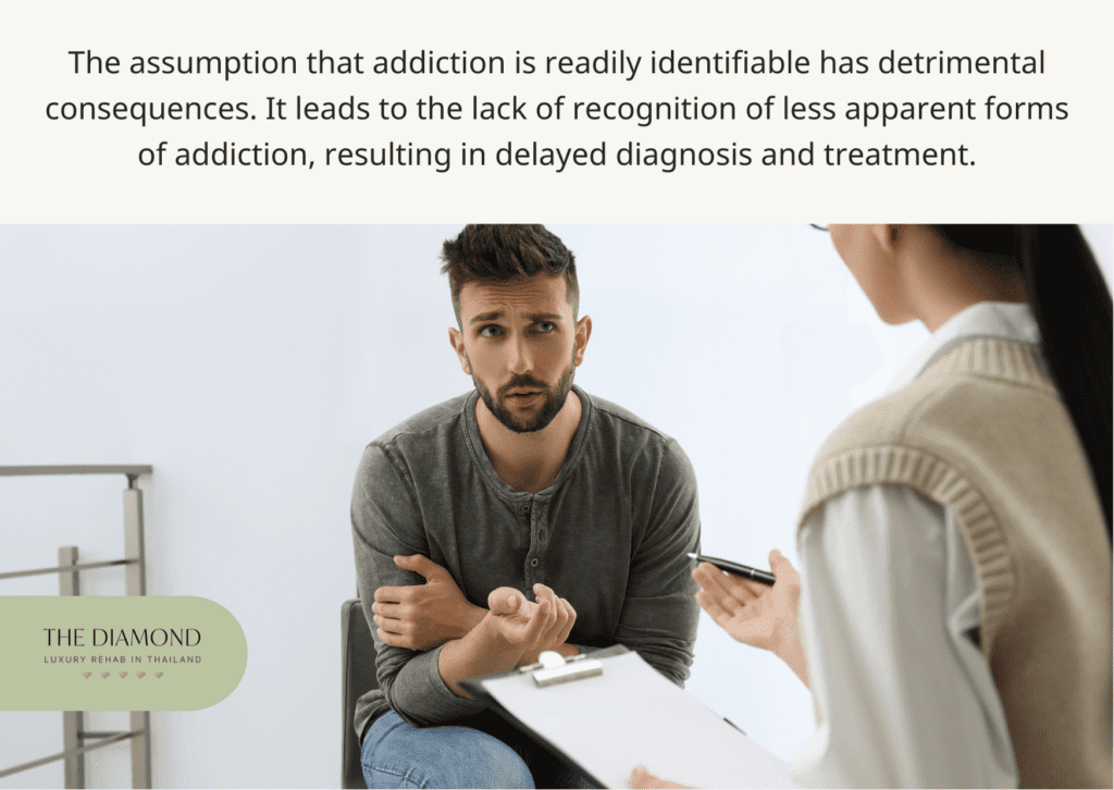 A woman therapist with a addicted man.