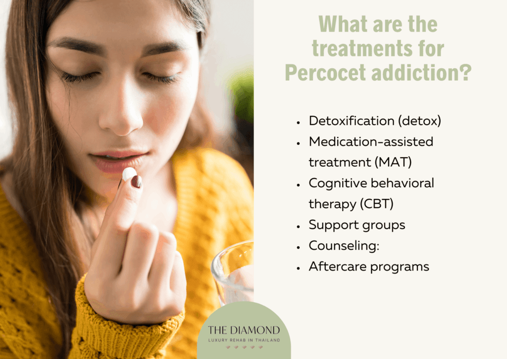 A woman having a pill.