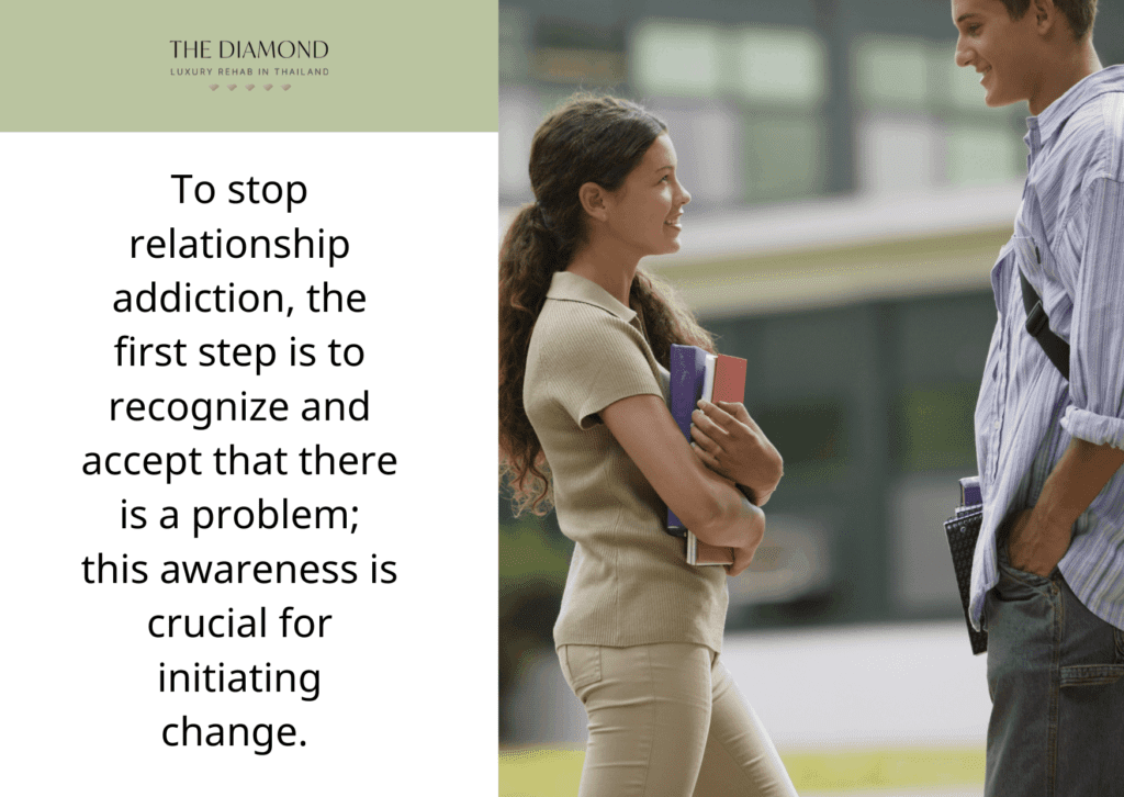 A girl and boy looking a each other.