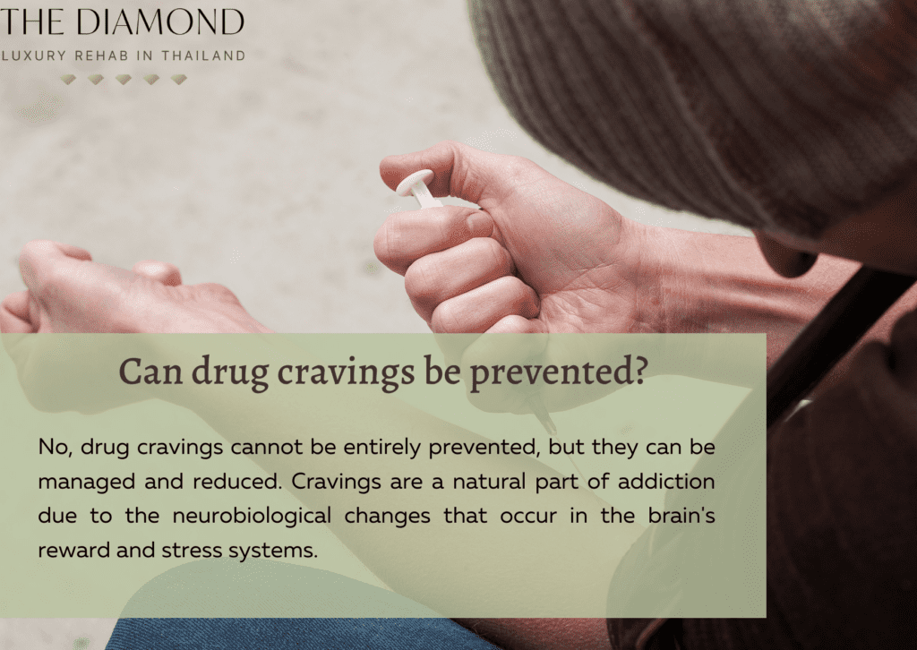 A person injecting drugs in hand.