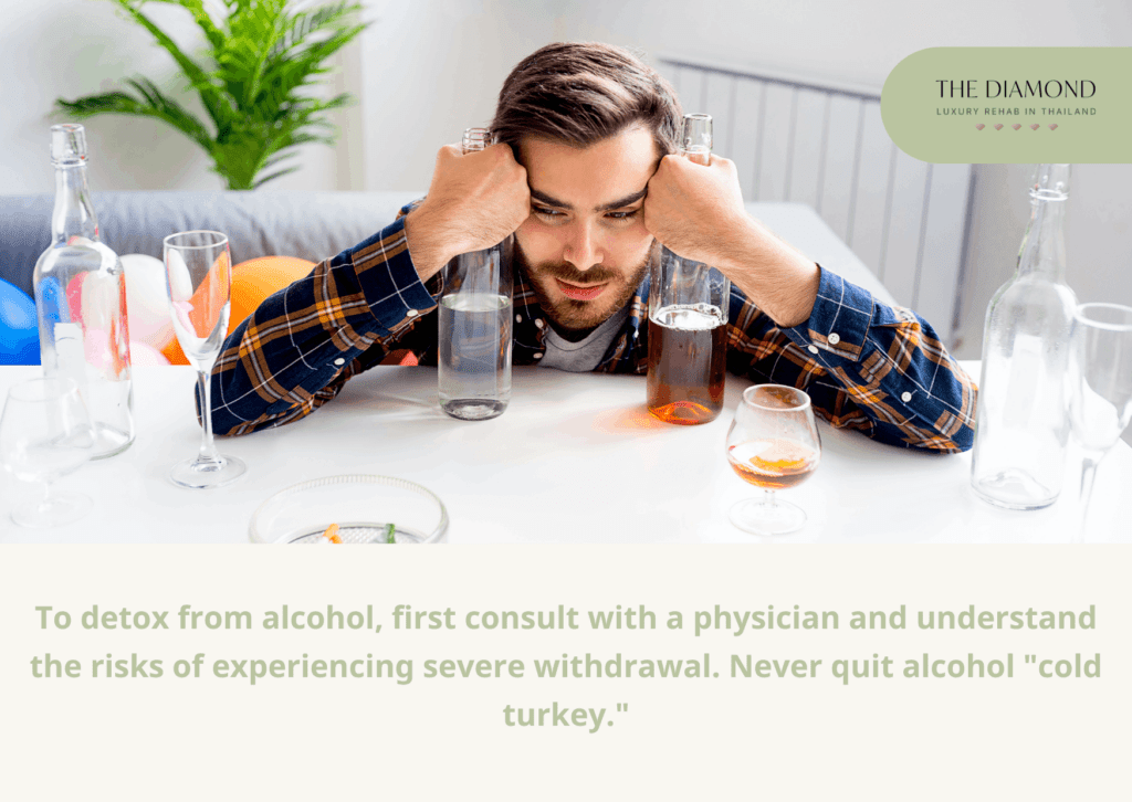 A man with alcohol bottle.