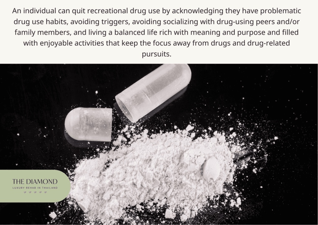 Cocaine lying on a black table.