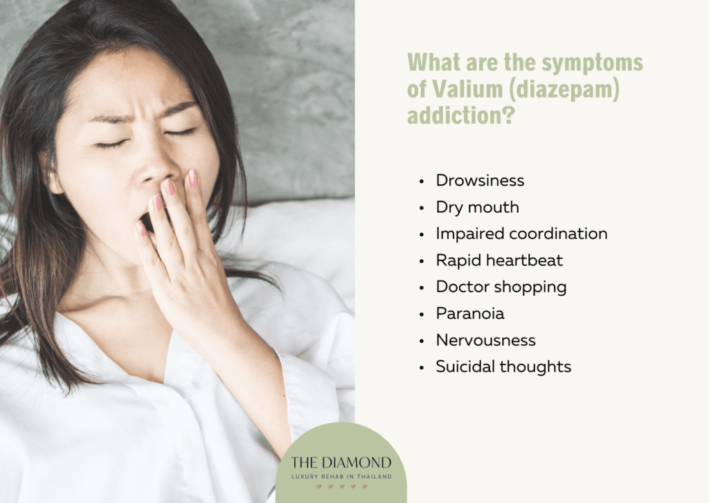 A woman feeling drowsiness.