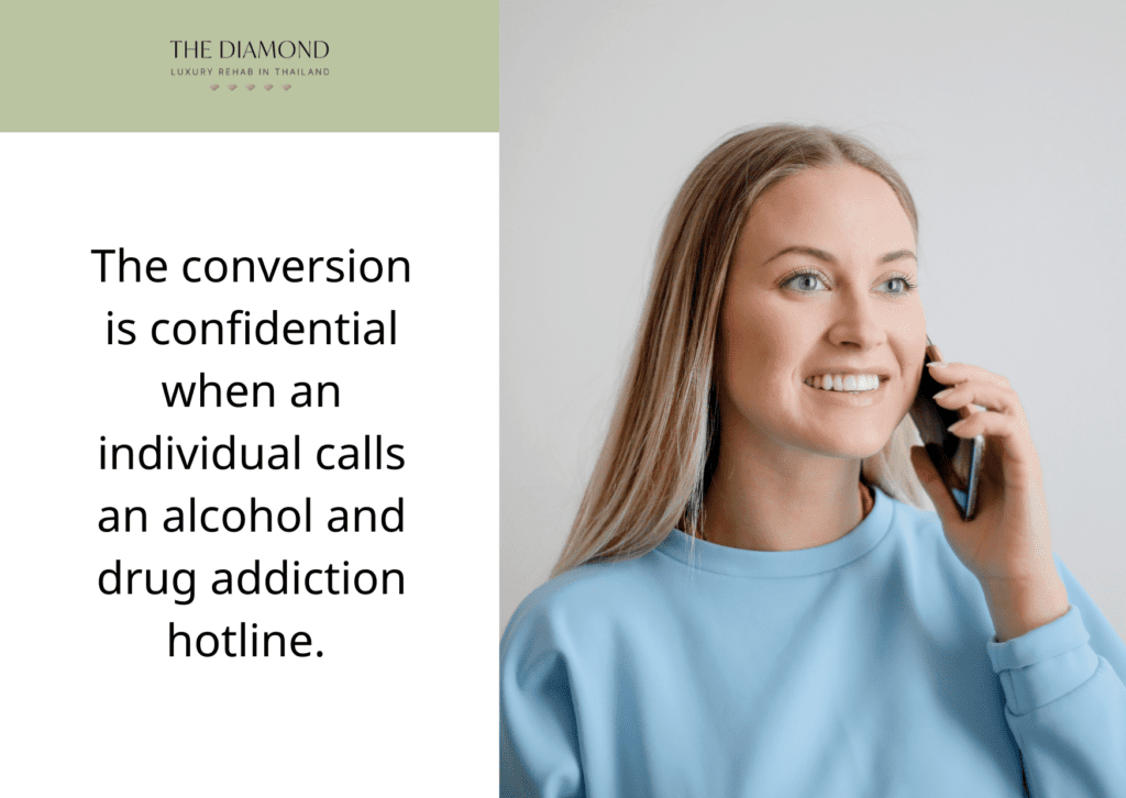 A woman talking on phone.