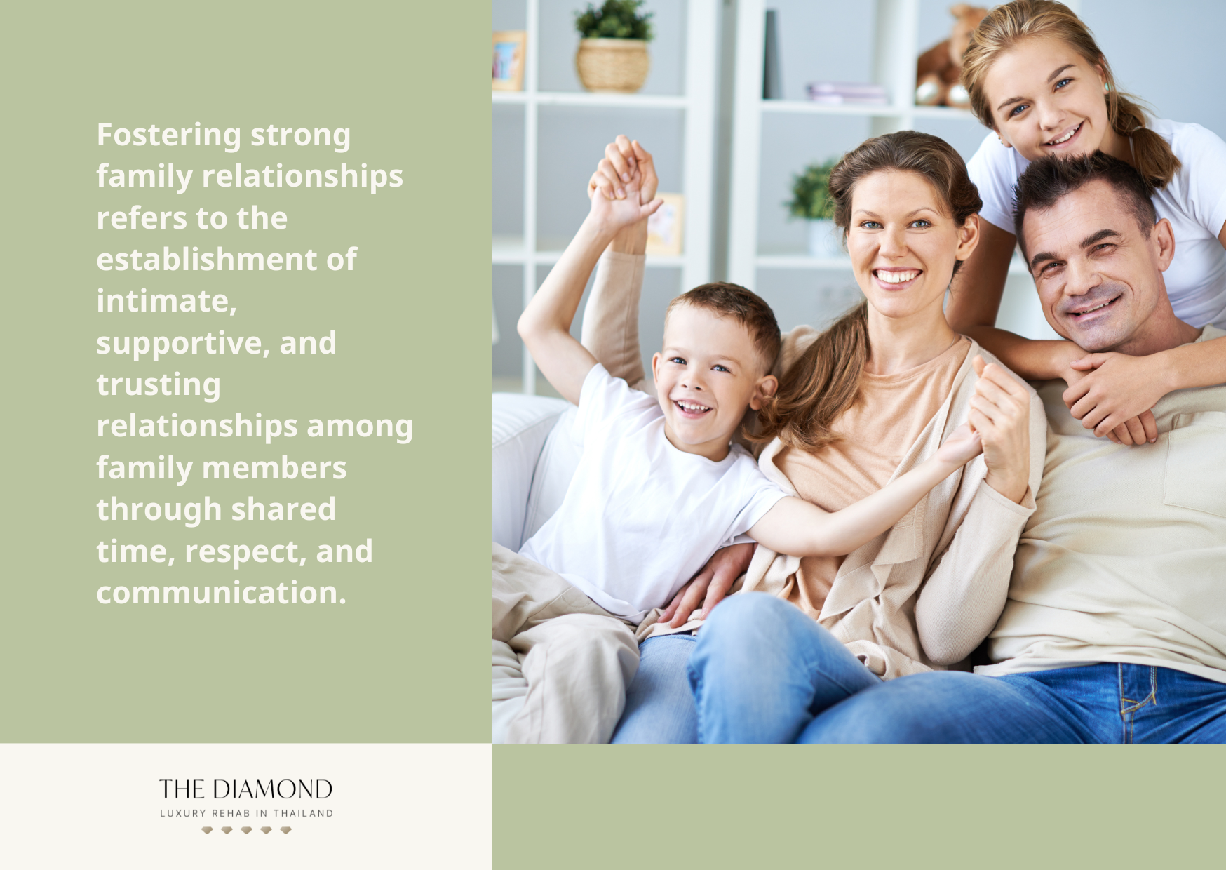 A full family: a couple and two children.