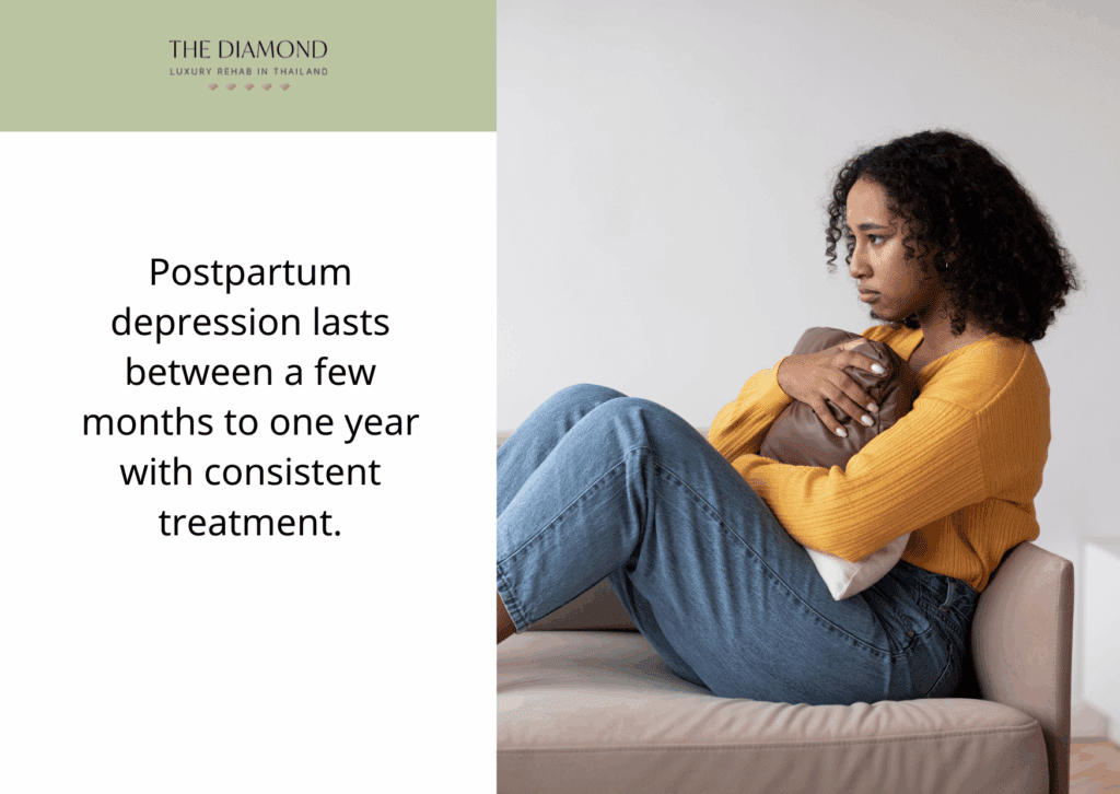 A woman with postpartum depression.