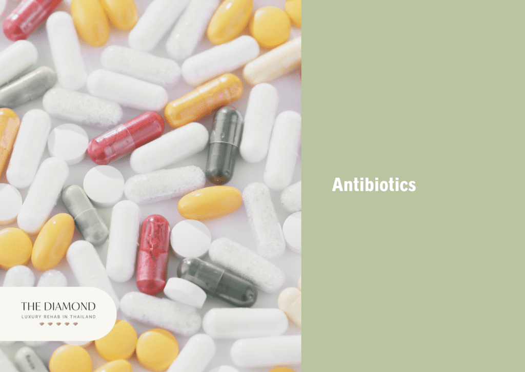 A picture showing antibiotics pills.