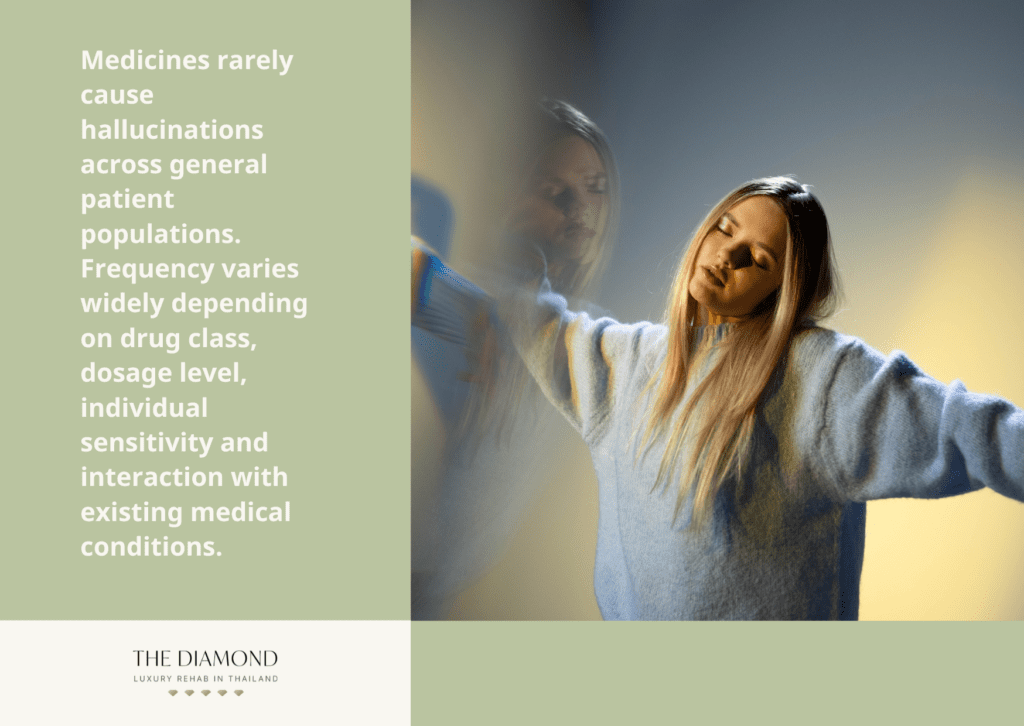 A woman in hallucination.