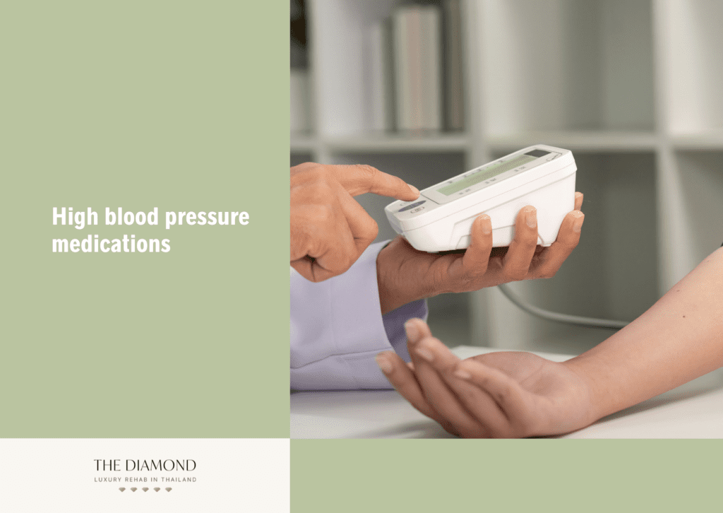 A doctor checking the blood pressure.