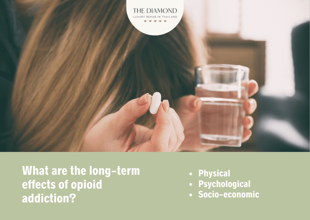 A picture showing long-term effects of opioid addiction.